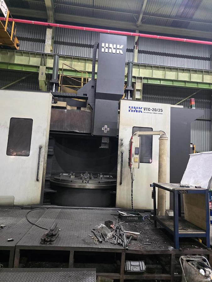 Used HNK VTC 20/25 CNC Vertical Turning Boring & Milling Machine with Live Spindle & Table C-Axis