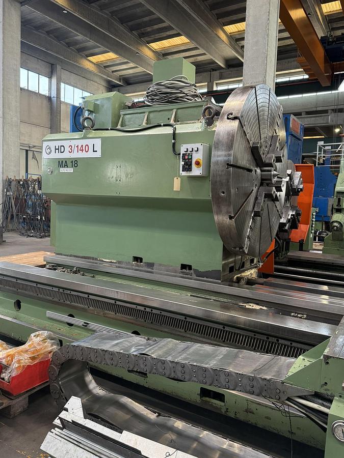 Used Tacchi HD3 / 140L CNC Horizontal Lathe with Live Spindle Milling Tower & C-Axis