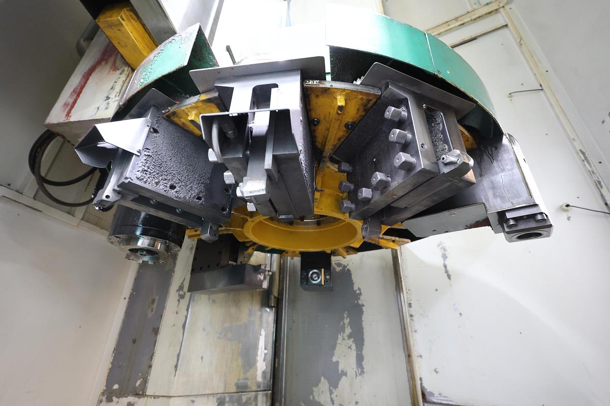 Used Pietro Carnaghi AC 20 TM-1800 Single Column CNC Vertical Boring & Milling Machine with Live Spindle Table C-Axis & 2 Pallet Changer