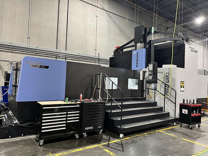 Used Doosan DBM 2550 CNC Bridge Type Milling Machine
