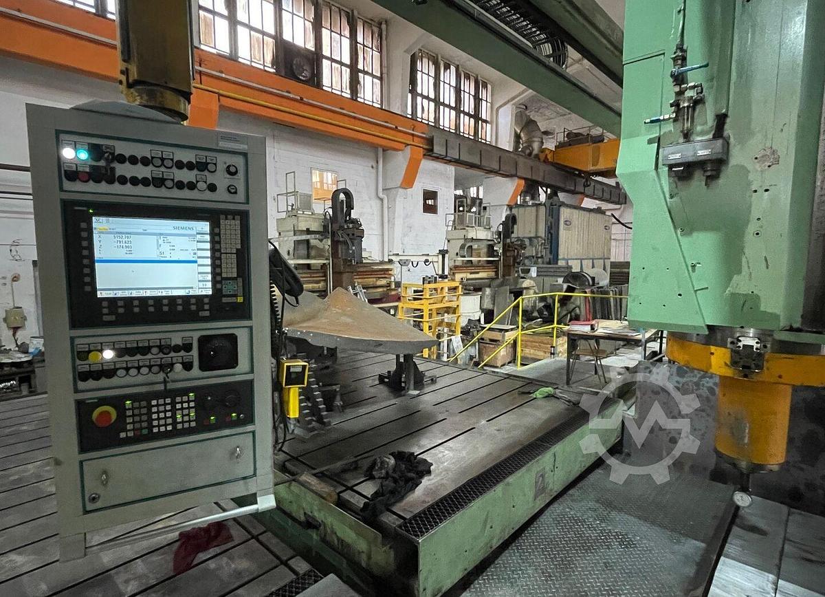 Used Waldrich Coburg 15S-10 FPF 300 CNC 5-Axis Double Column Planer Type Milling Machine with 2 Pallets