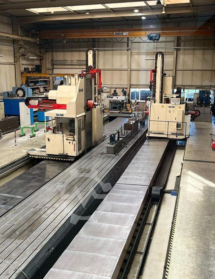 Used SHW UF 6 Doppelstander CNC Floor Type Horizontal Boring Machine with 2 Columns