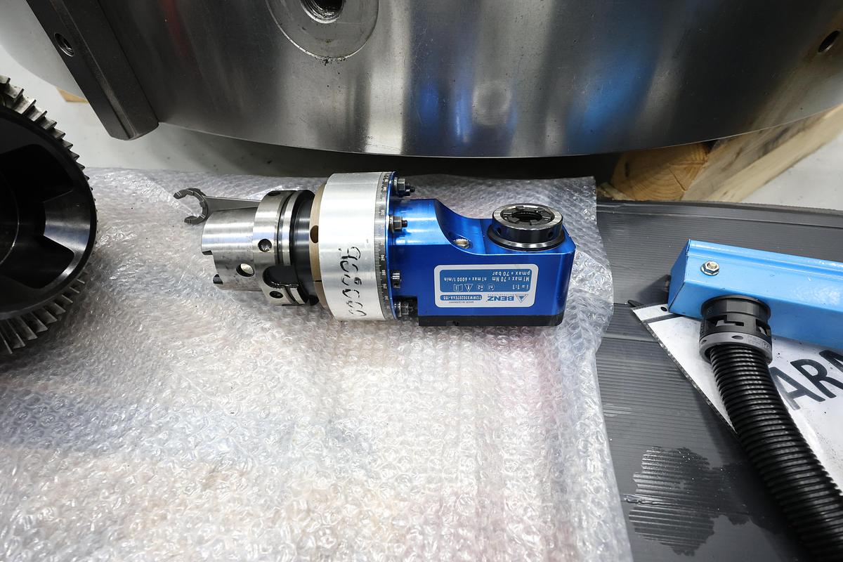 Used Pietro Carnaghi AC 20 TM-1800 Single Column CNC Vertical Boring & Milling Machine with Live Spindle Table C-Axis & 2 Pallet Changer