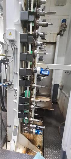 Used Pietro Carnaghi AC 20 TM-1800 Single Column CNC Vertical Boring & Milling Machine with Live Spindle Table C-Axis & 2 Pallet Changer