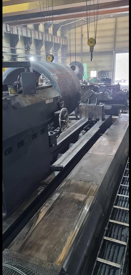Used Hwacheon Mega 300-17T CNC Heavy-Duty Horizontal Lathe