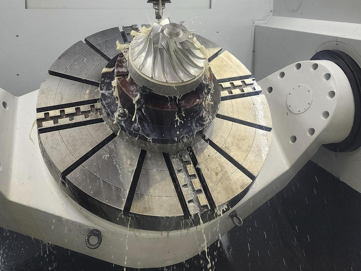 Used Igrek FR 1000T CNC 5-Axis Milling & Turning Center with Tilting Table