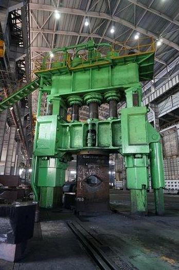 Used Skoda 8,000 Ton 2 Column Pull Down Open Die Forging Press