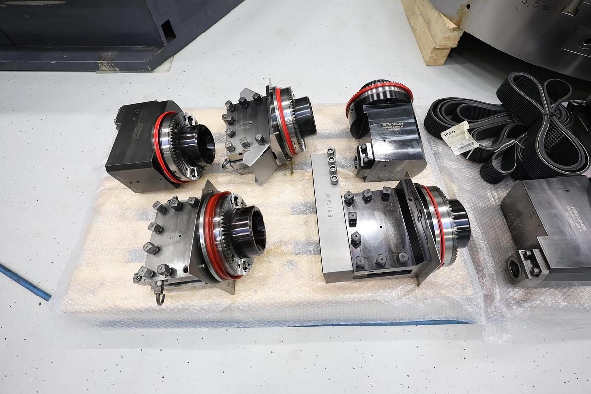 Used Pietro Carnaghi AC 20 TM-1800 Single Column CNC Vertical Boring & Milling Machine with Live Spindle Table C-Axis & 2 Pallet Changer