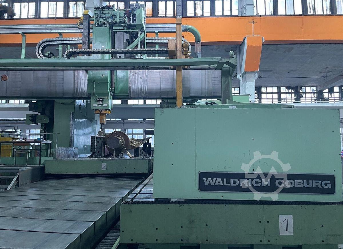Used Waldrich Coburg 15S-10 FPF 300 CNC 5-Axis Double Column Planer Type Milling Machine with 2 Pallets