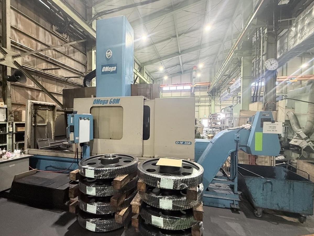 Used Omega 60M CNC Vertical Boring & Milling Machine with Live Spindle 