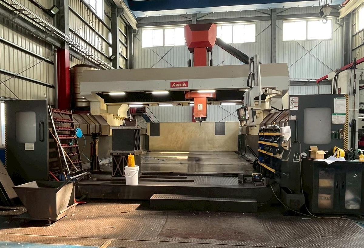 Used AWEA LG 8050 CNC Double Column Gantry Type Machining Center