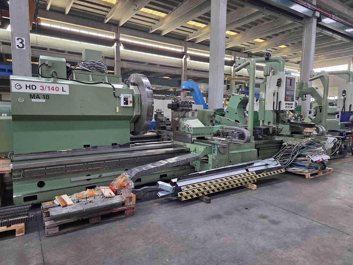 Used Tacchi HD3 / 140L CNC Horizontal Lathe with Live Spindle Milling Tower & C-Axis