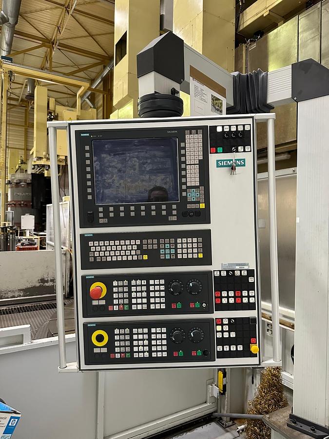 Refurbished Schiess 40 DZ CNC Double Ram Vertical Boring & Milling Machine with Live Spindle & Table C-Axis