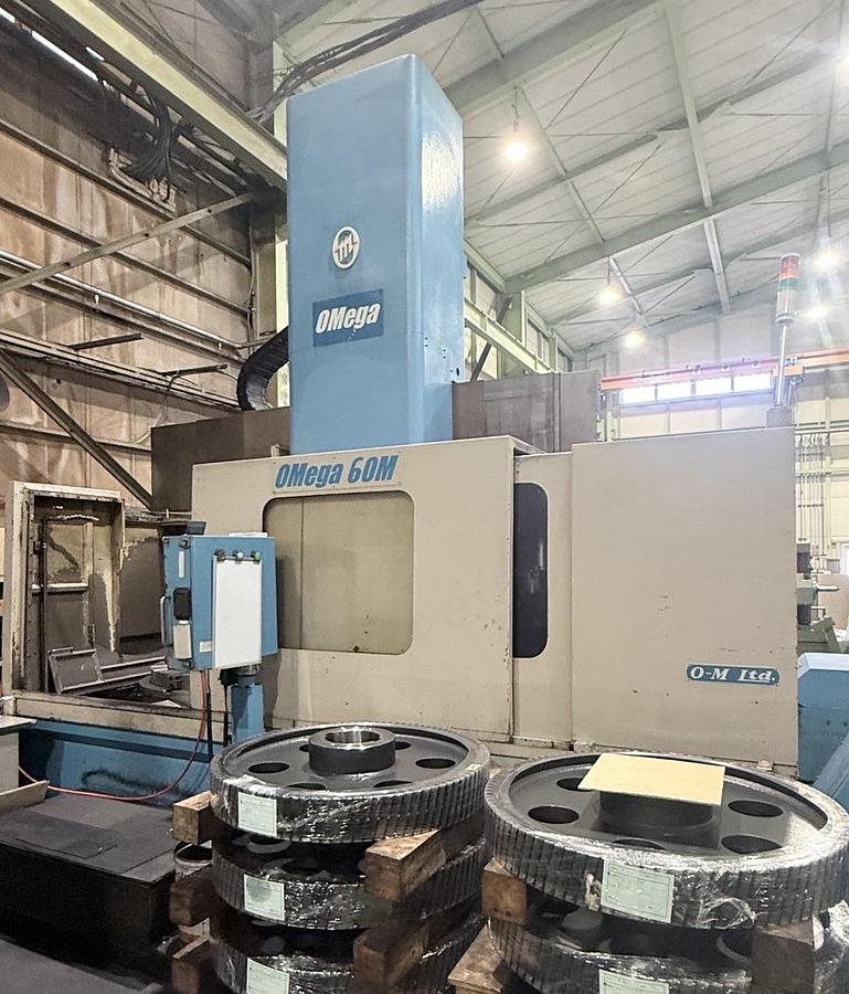 Used Omega 60M CNC Vertical Boring & Milling Machine with Live Spindle 