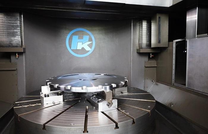 Used Hankook VTC 200E CNC Double Column Vertical Boring & Turning Machine with Live Spindle