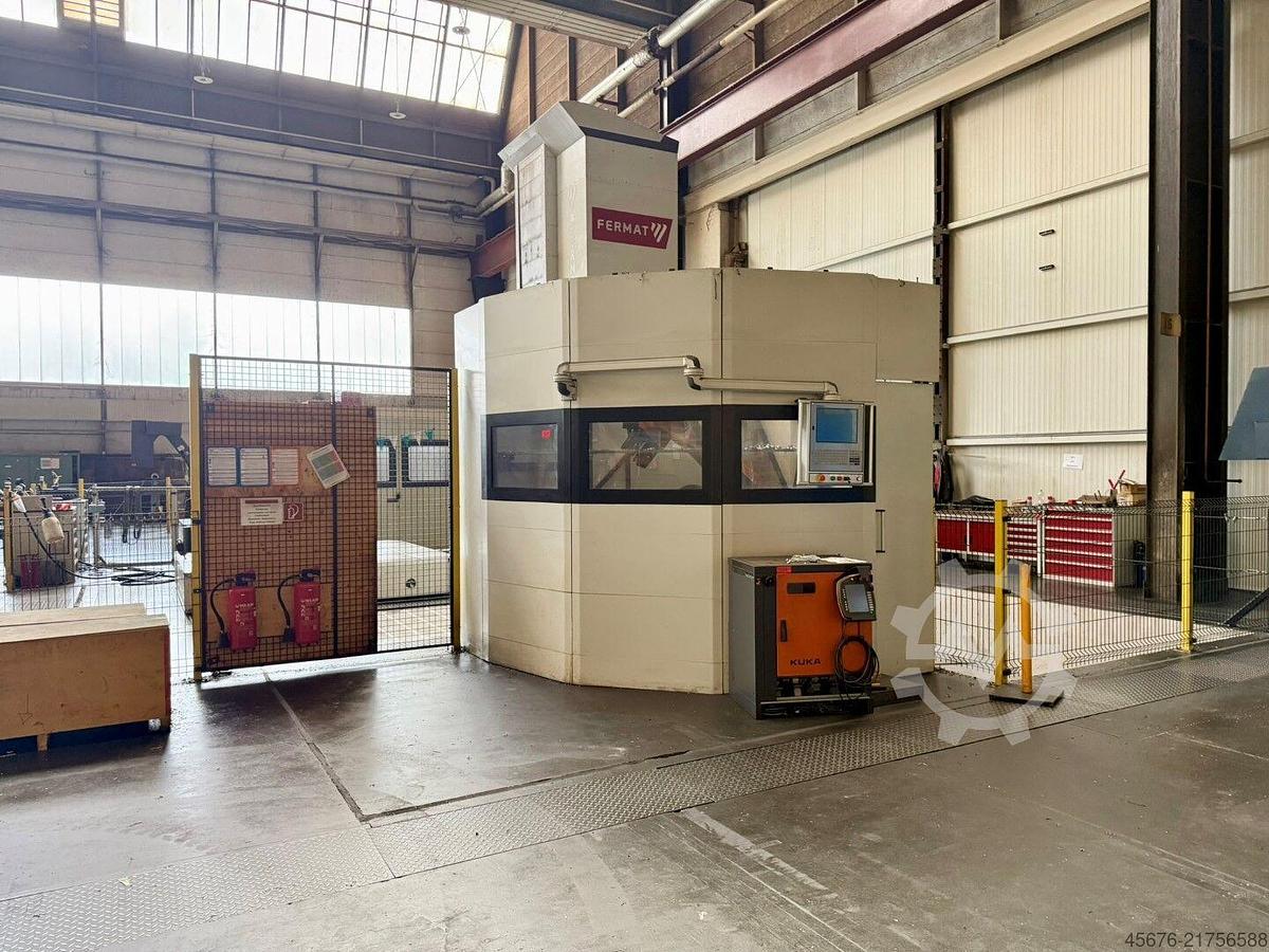 Used Fermat WRF Mill CNC Floor-Type Horizontal Boring Machine with 2 Infeeding Rotary Tables