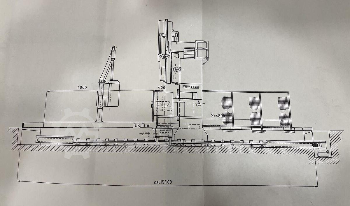 Used Droop + Rein FPV 2500 SL50-15N CNC Planer Type Double Column Milling Machine