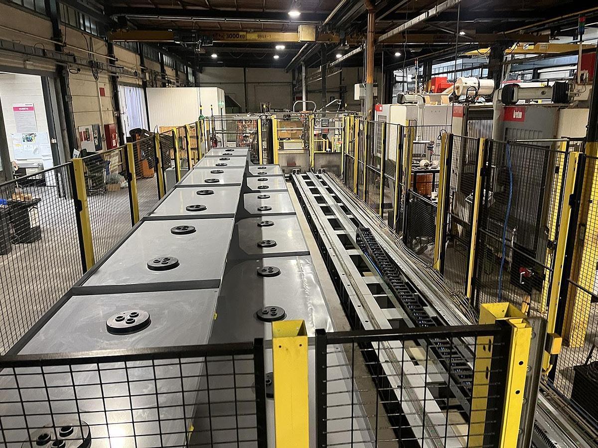 Used 3x Breten 5-Axis Machining Centers with Fanuc Robot Loader 