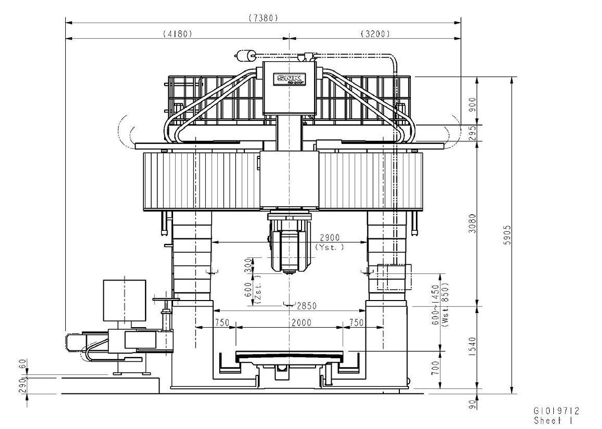 Used SNK RB-200F CNC 5-Axis Multi Center Double Column Machining Center