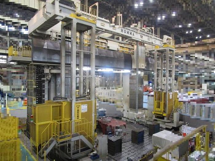 Used Homma HMT-8/10 GTN CNC Heavy Duty Gantry Type Double Column Milling Machine / Vertical Turning Mill