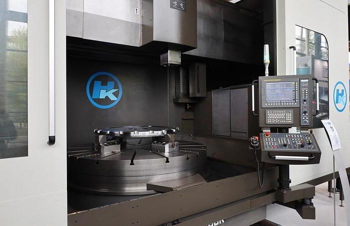 Used Hankook VTC 200E CNC Double Column Vertical Boring & Turning Machine with Live Spindle
