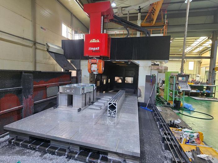 Used AWEA MEGA 5 P5025 CNC 5-Axis Bridge Type Machining Center