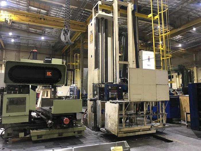 Refurbished Giddings & Lewis 70-H6-UF CNC Floor Type Horizontal Boring Machine with 2 Machines on Shared X Axis Bed