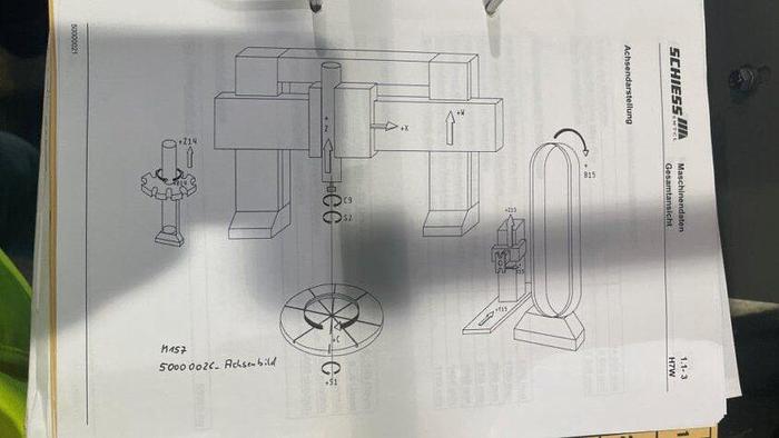 Used Schiess Vertimaster VM 1.25 CNC Double Column Vertical Turning & Boring Machine