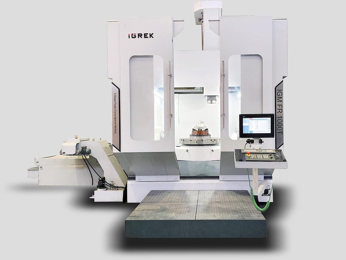 Used Igrek FR 1000T CNC 5-Axis Milling & Turning Center with Tilting Table