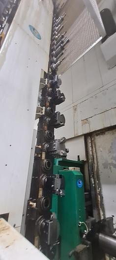 Used Pietro Carnaghi AC 20 TM-1800 Single Column CNC Vertical Boring & Milling Machine with Live Spindle Table C-Axis & 2 Pallet Changer