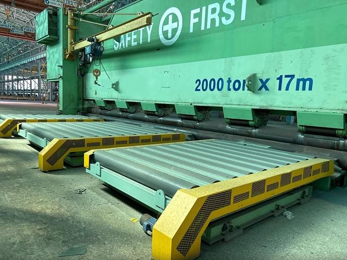 Used SKEM SRP 2000-17M 2000 Ton Roll Press