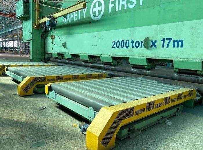 Used SKEM SRP 2000 – 17M 2000 TON CNC HEAVY DUTY ROLL BENDING PRESS