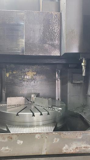 Used Hankook VTC 125E CNC Vertical Boring Machine with Live Spindle
