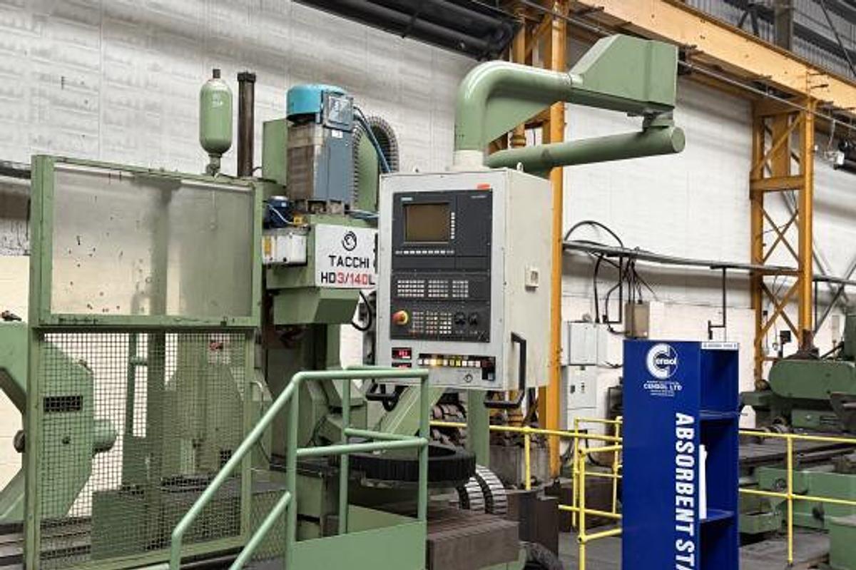 Used Tacchi HD3 / 130L CNC Horizontal Lathe with Live Spindle Milling Tower & C-Axis