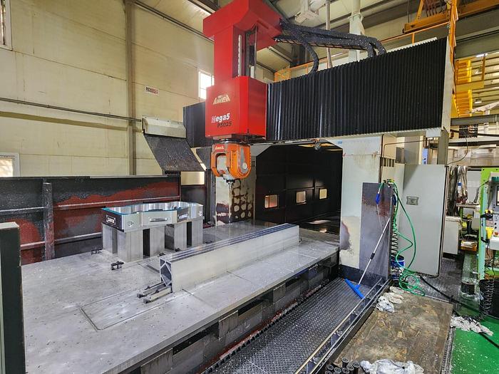 Used AWEA MEGA 5 P5025 CNC 5-Axis Bridge Type Machining Center