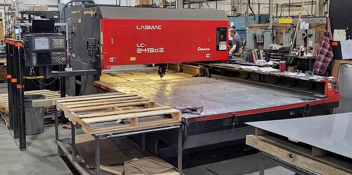 Used AMADA LASMAC MODEL LC 2415A III 2000 WATT LASER 