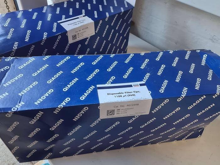 Used Qiagen Disposable Filter-Tips 1100ul box of 960
