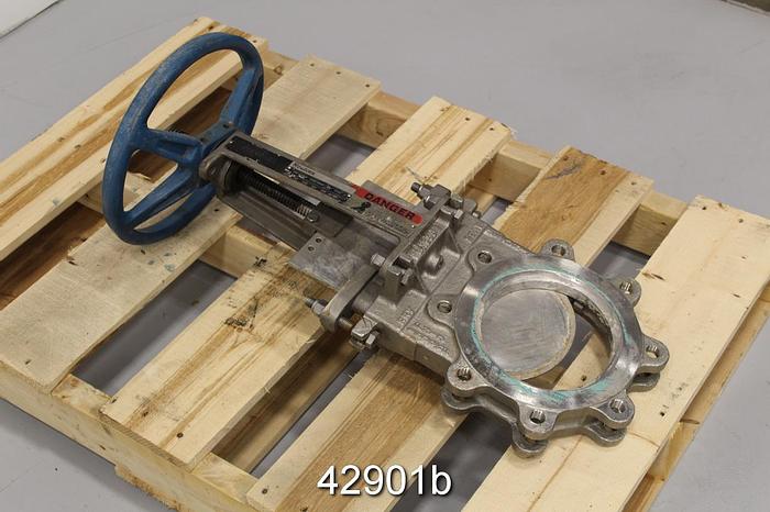Used Dezurik 6" Hand Operated Knife Gate Valve #42901