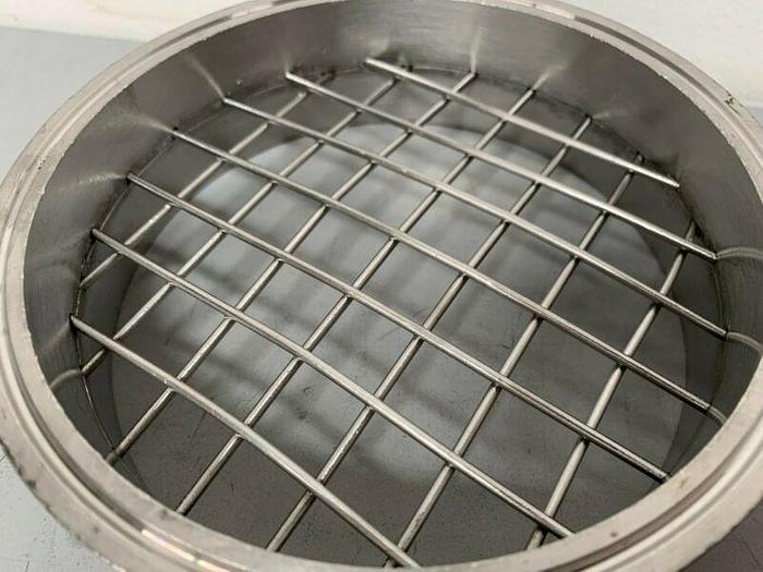 Used Stainless Steel 6.5" by 2" Sanitary Coupling w/ Mesh