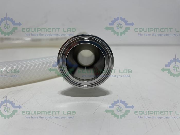 Used Saint Gobain 23035763 Pure Fit 97" Hose w/ 1" to 2" Sanitary Fitting 90 PSI