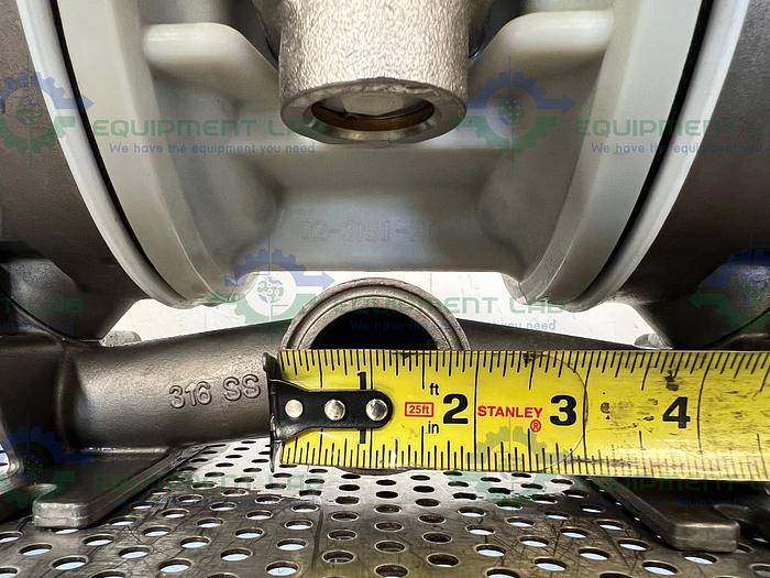 Used Wilden  Stainless Steel T2  Air-Operated Double Diaphragm Pump 1 1/2"