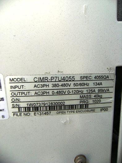 Used Motor, 100 HP, Yaskawa, Vari Speed, 480 volt (2) #S740325