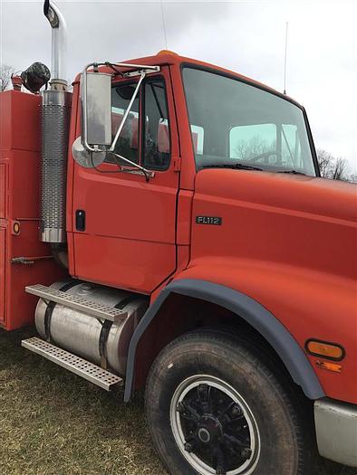 Used 1998 Freightliner FL 112 Flat Bed Water Truck