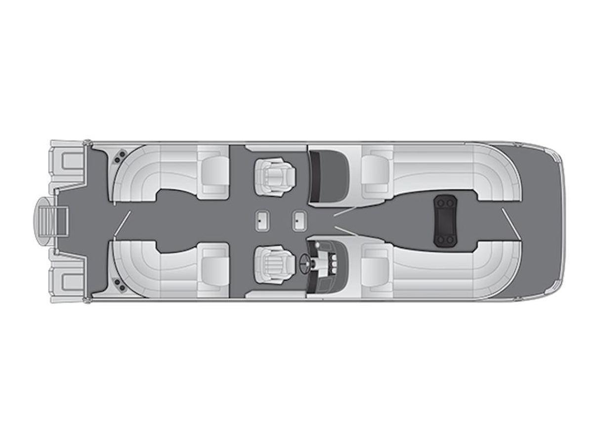 2026 Bennington RX Sport Quad Bench 27 RXFBWAT2