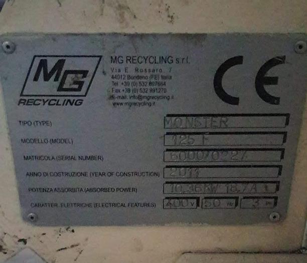 Usato 2011 Linea separazione Rame, MG RECYCLING Monster 125 F
