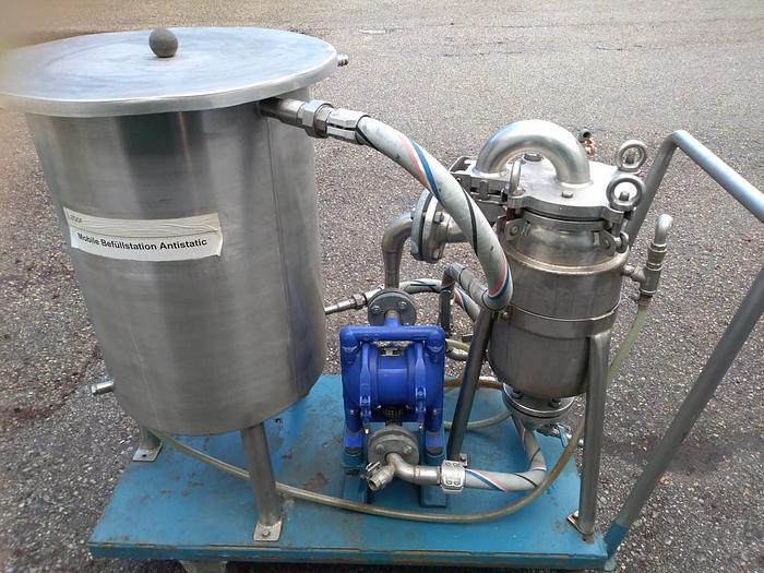 Gebraucht Ex-geschützte mobile Filteranlage mit Doppelmembranpumpe