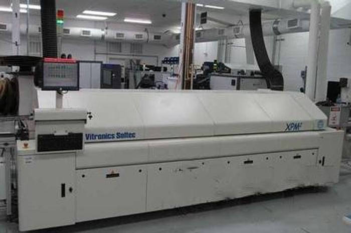 Used Vitronics Soltec XPM2-730 7 zone lead free reflow oven 208-240V