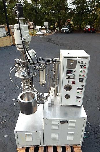Used PRESSCO LAB TURBO EMULSIFIER – TRIPLE MOTION MIXER – VACUUM – JACKETED (#9764)