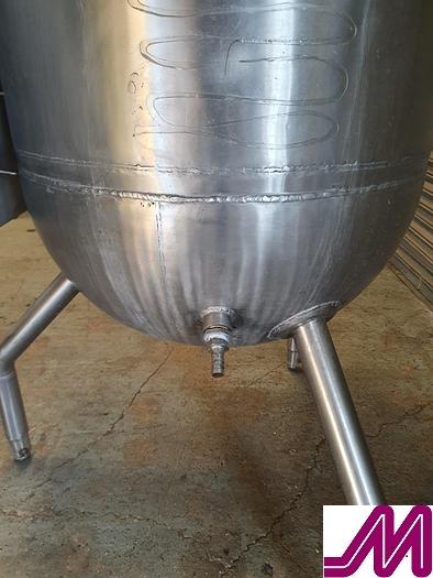 Used APV 60 Gallon Jacketed Hemispherical Pan with Contra Rotating Agitator