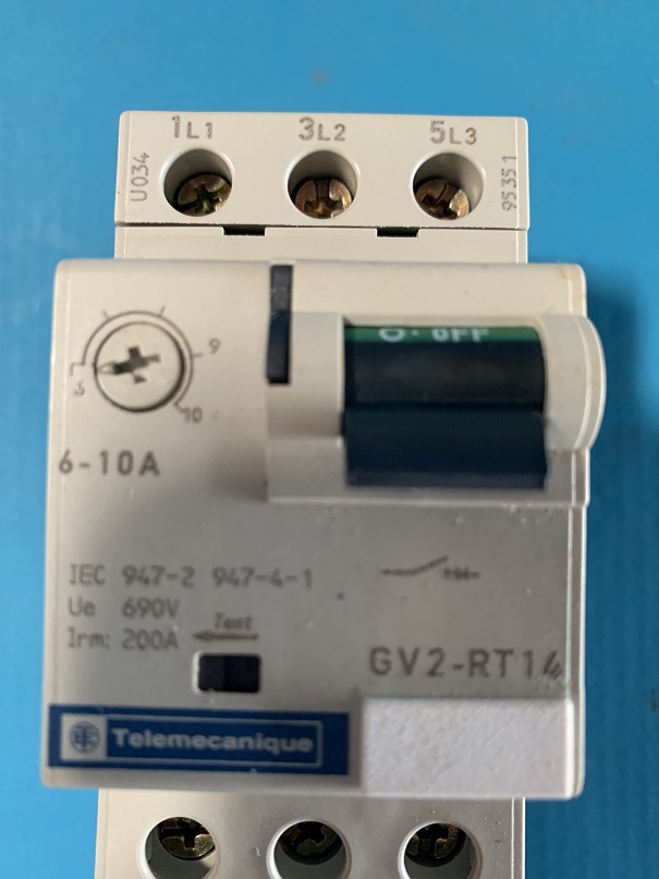 Used Telemecanique Motor Circuit Breaker GV2-RT14